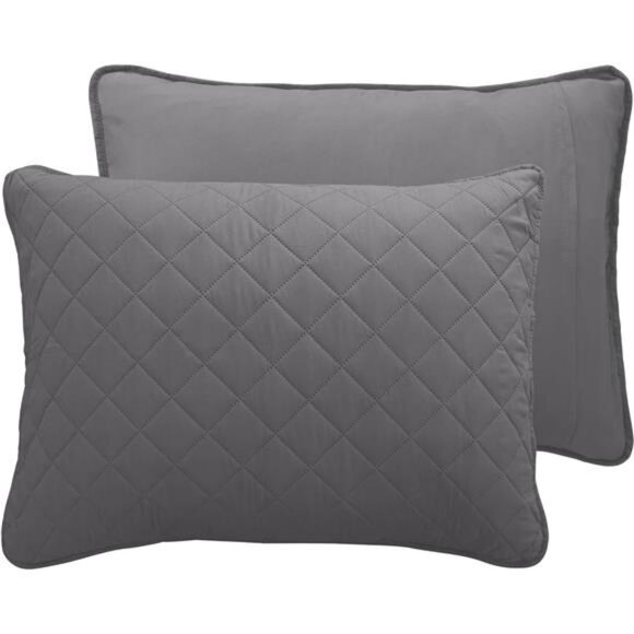 Easy-Going Full/Queen Size Reversible Quilt Set with 1 Quilt and 2 Pillow - Picture 5 of 7